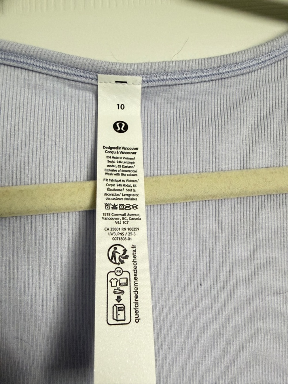 lululemon athletica Hold Tight Sweetheart Short Sleeve — Serene Blue - Picture 4 of 4